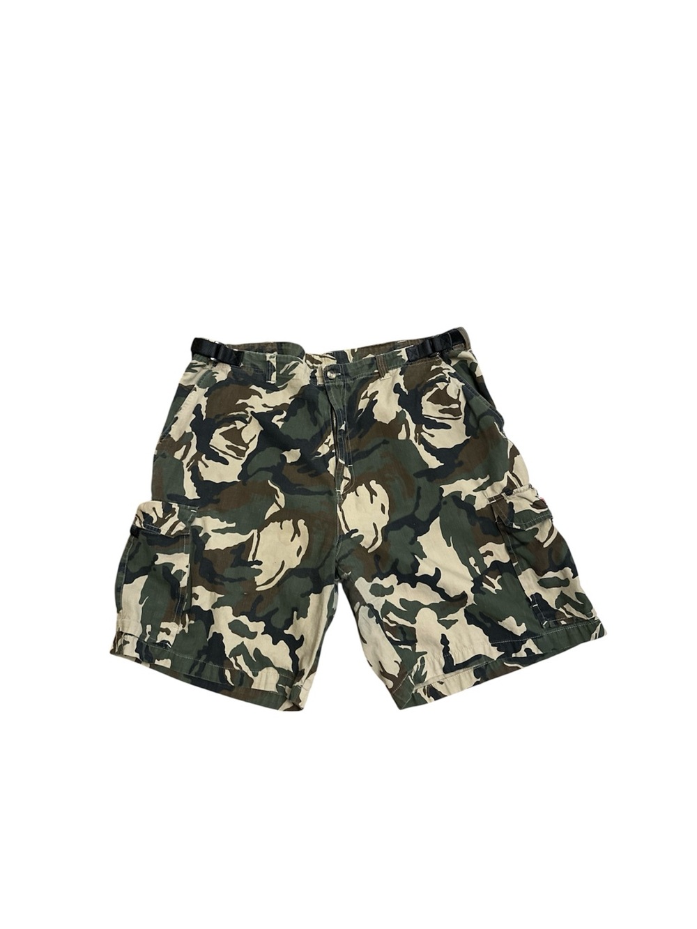 Men's Camouflage Cargo Shorts - Green Camo